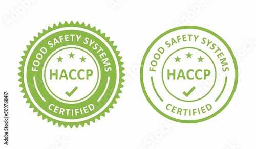 HCCP badge logo vector template. Suitable for product label