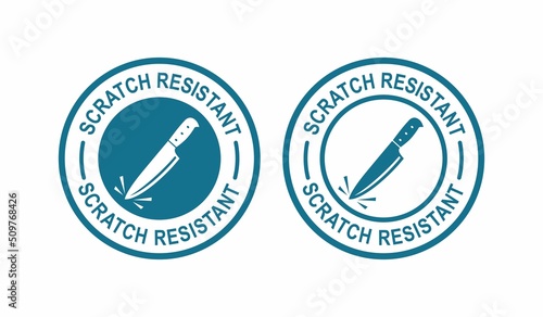 Scratch resistant vector logo template badge