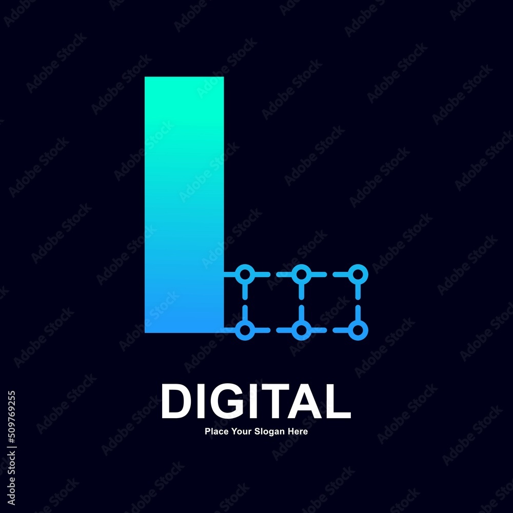 letter-l-with-dots-connection-vector-logo-design-suitable-for