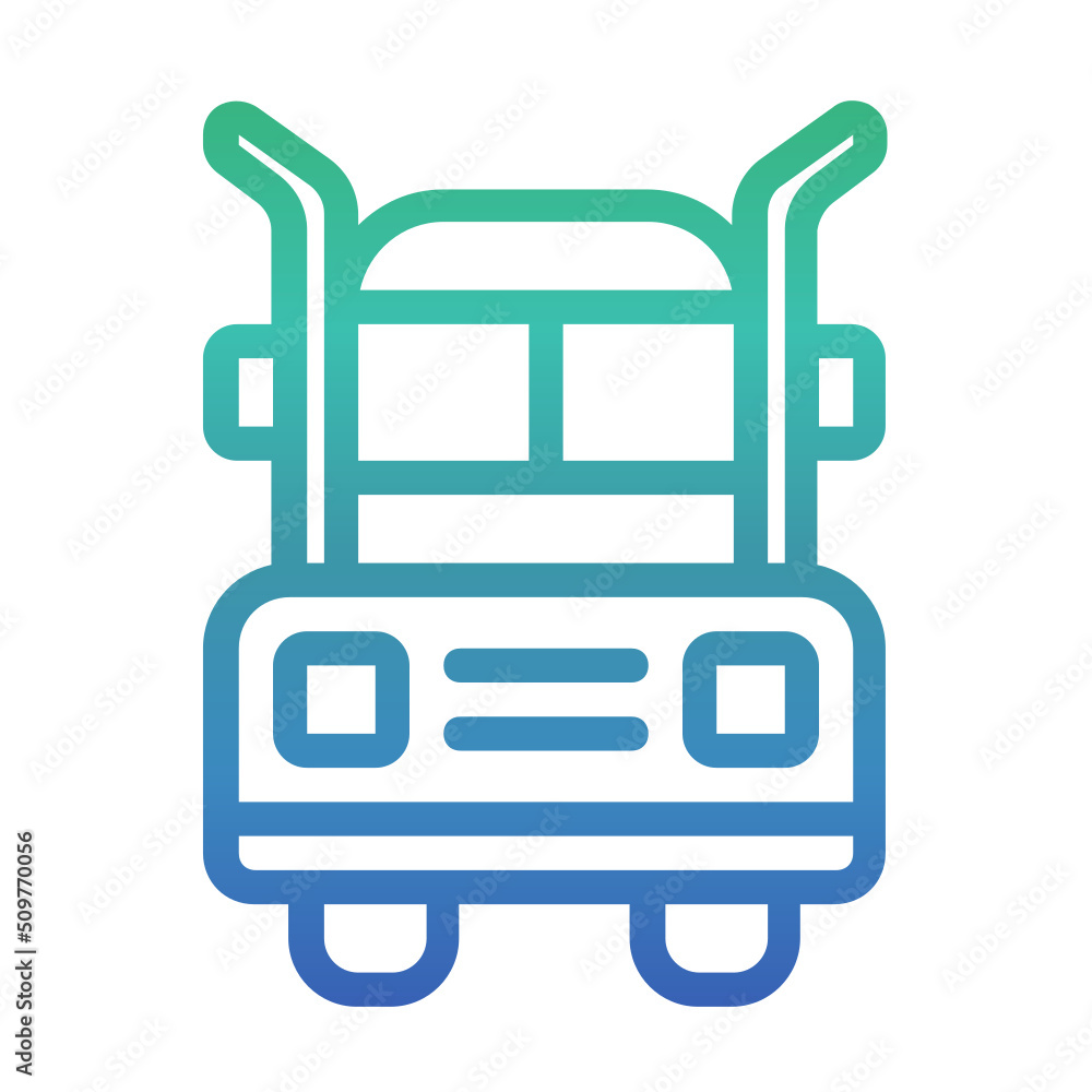 Trailer , Transport Logistics gradient icon. Trailer , Transport Logistics gradient icon.