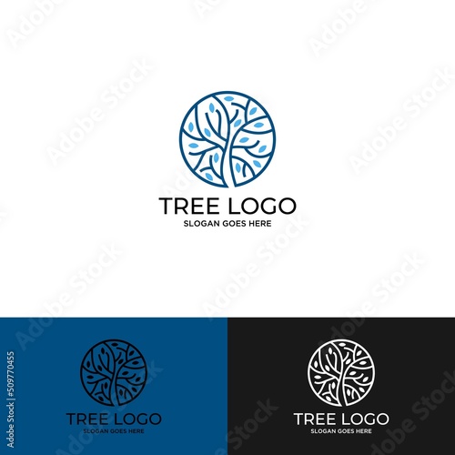 Mobilemodern nature small tree logo