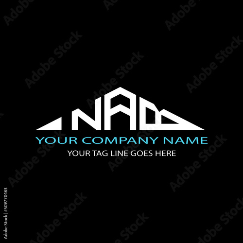 NAB letter logo creative design with vector graphic