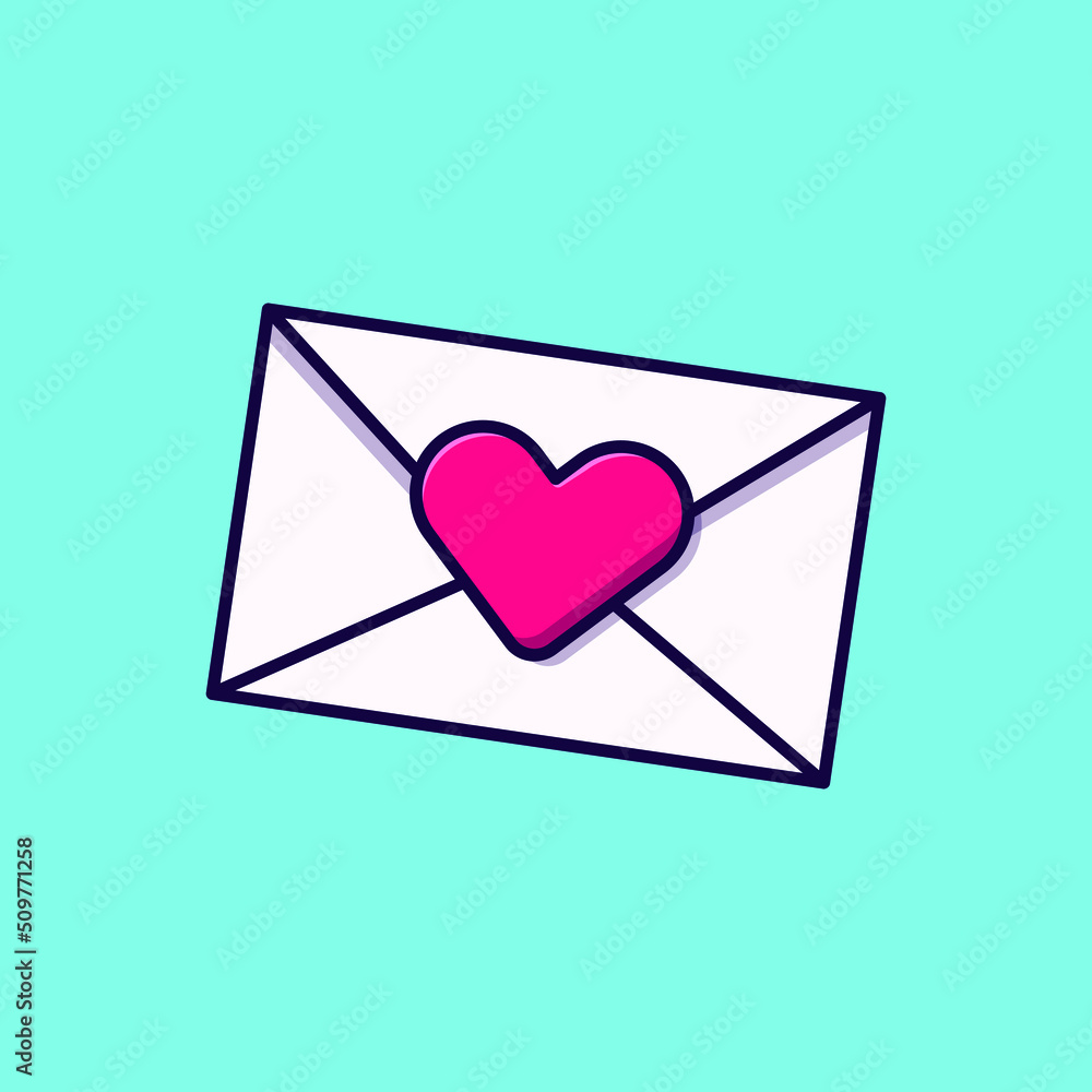 Love letter vector icon isolated object