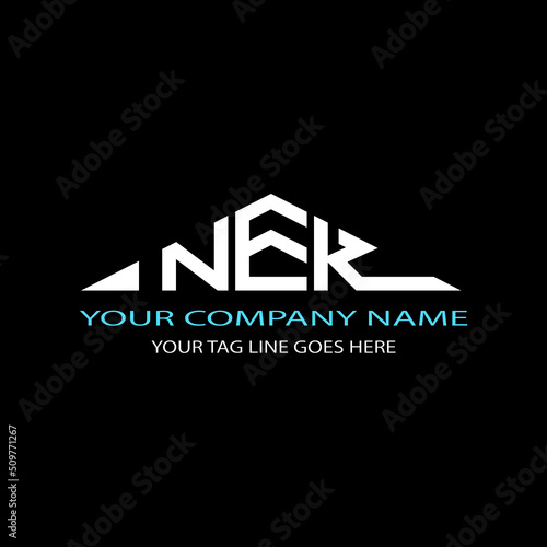 NEK letter logo creative design with vector graphic