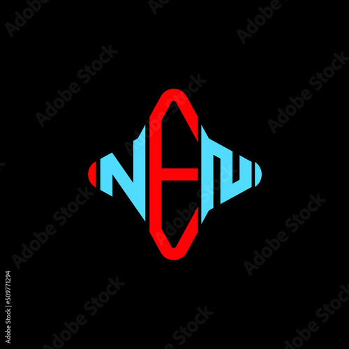 NEN letter logo creative design with vector graphic photo