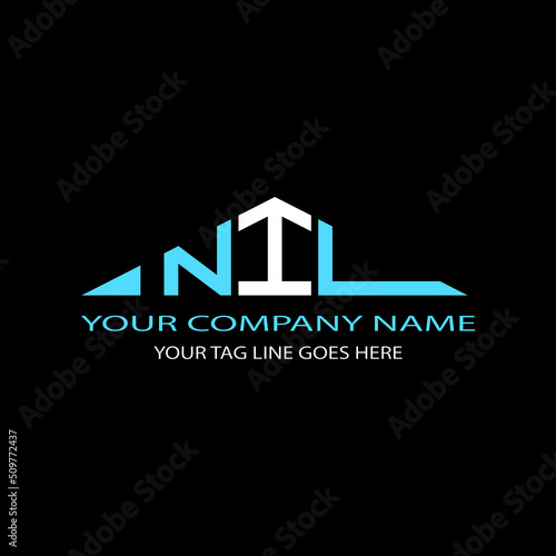 NIL letter logo creative design with vector graphic