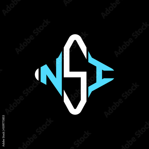 NSI letter logo creative design with vector graphic photo