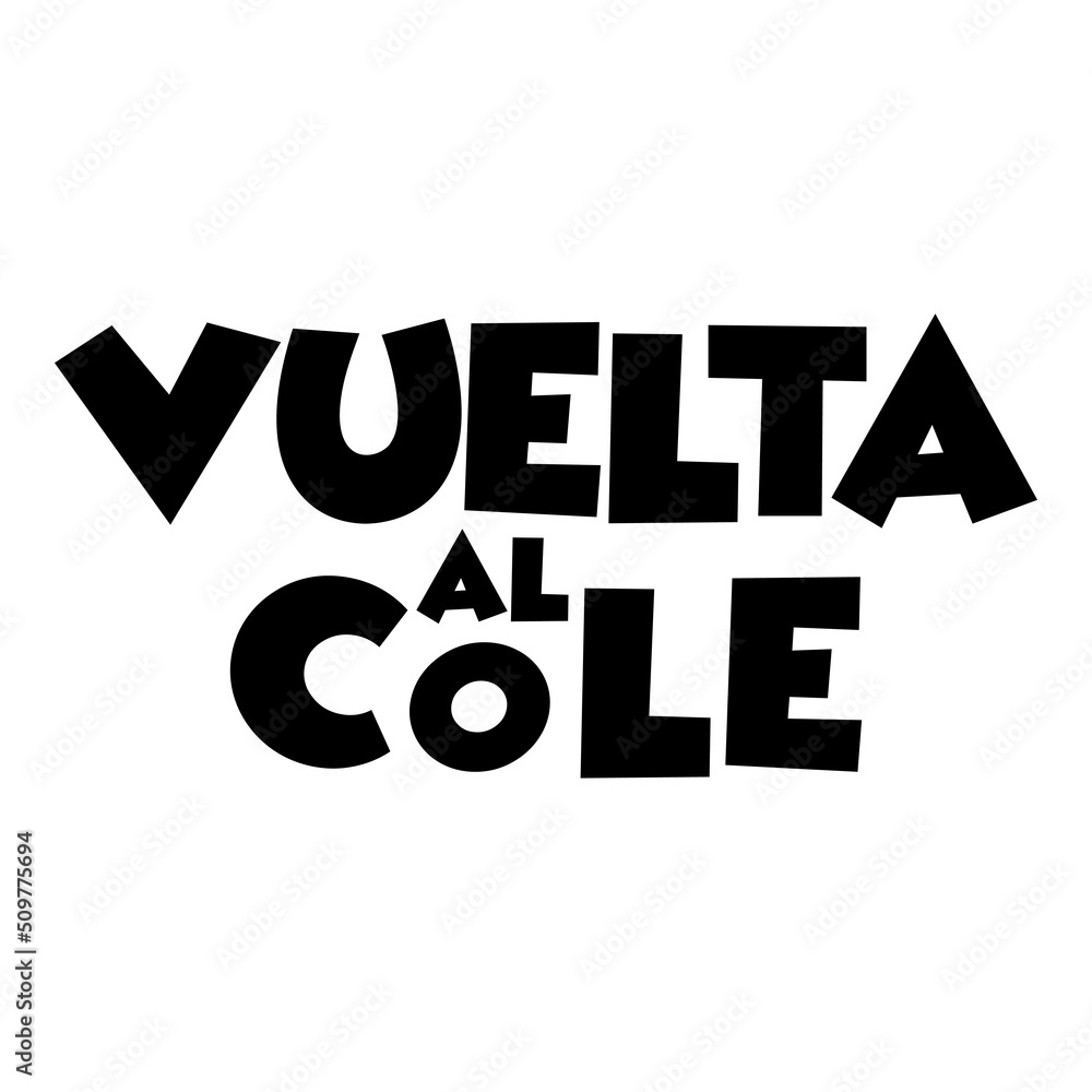 Texto Vuelta al Cole en español