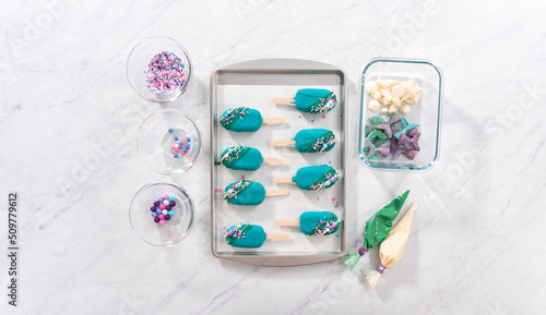 Mermaid cakesicles photo