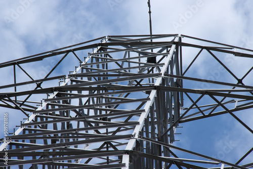 detail of electricity pylon