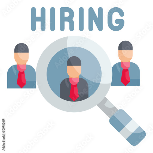 hiring flat icon