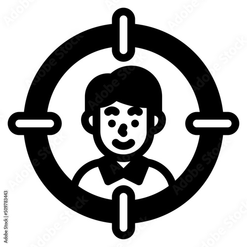audience glyph icon