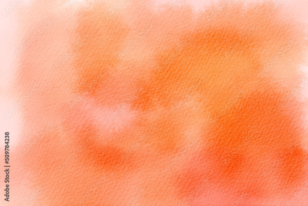 Fototapeta premium Red orange watercolor background