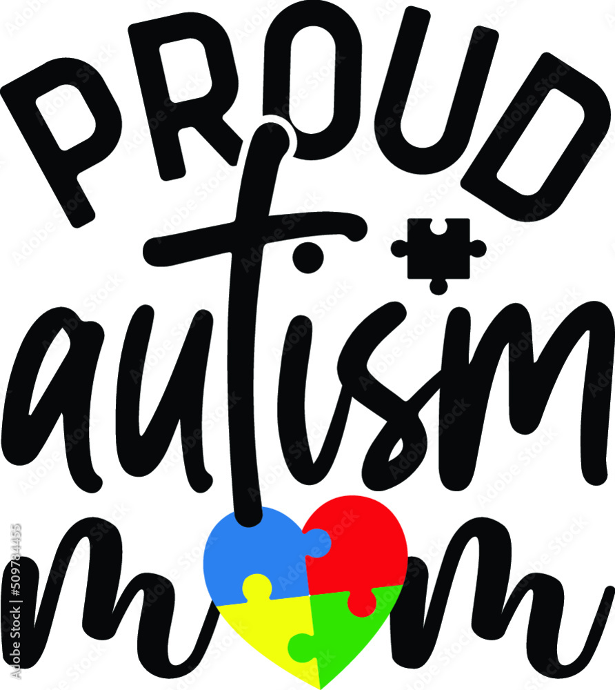 Fototapeta premium Proud autism mom