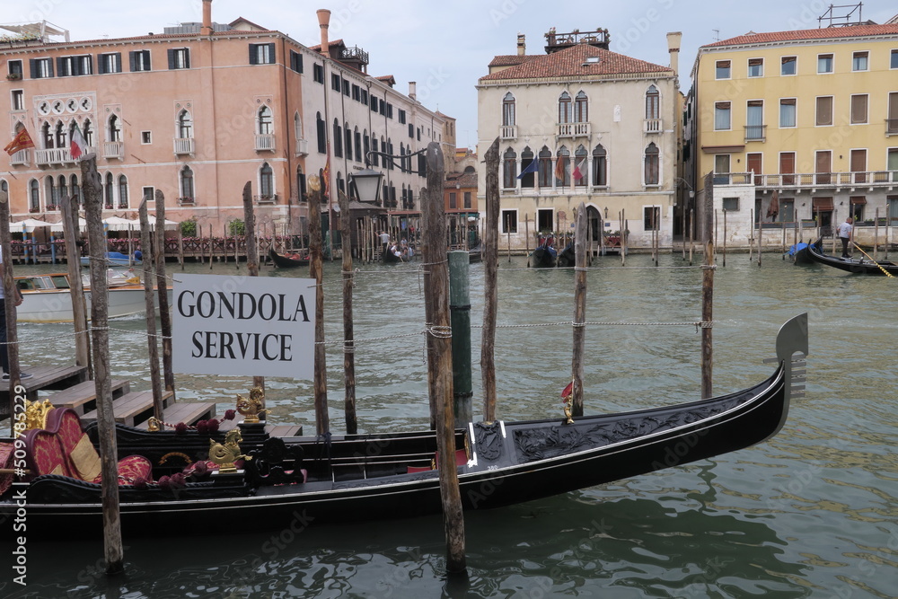 Gondola Service. Venezia. Venise. Italie. Service Gondole.