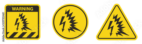 Arc Flash Symbol Sign Isolate On White Background,Vector Illustration EPS.10