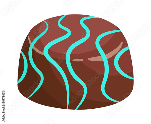 Canvas Print Chocolate Candy. Sweet Food Dessert icon. Vector illustration