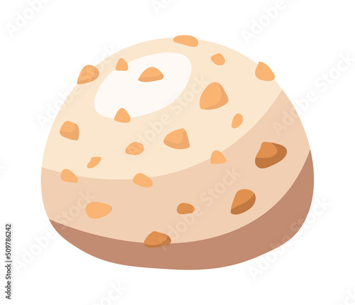Chocolate Candy. Sweet Food Dessert icon. Vector illustration