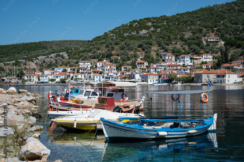 Greek coastal town of Trikeri, Pelion, Greece