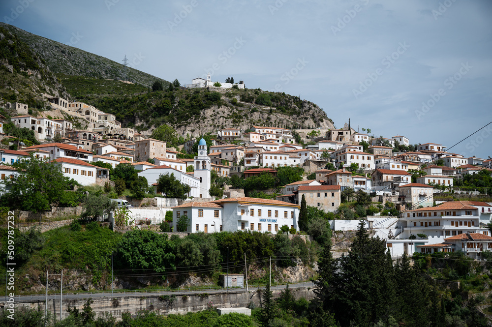 Albanian mountain village Dhërmi (Albania)