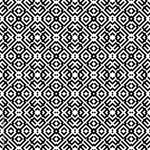 Seamless pattern with ethnic ornament. Embroidery background. Tribal wallpaper. Ethnical folk image. Tribe motif. Ancient mosaic. Digital paper, web design, textile print, backdrop. Vector art work.