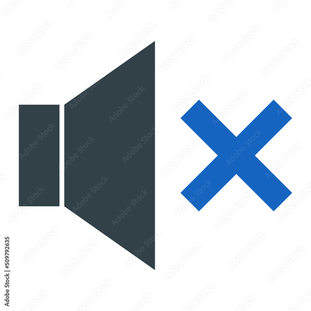 Obraz premium Mute Icon Design