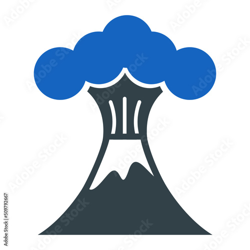 Volcano Icon Design