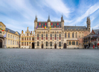 Fototapete Brügge Historisches Rathaus von Brügge in Flandern  © bbsferrari