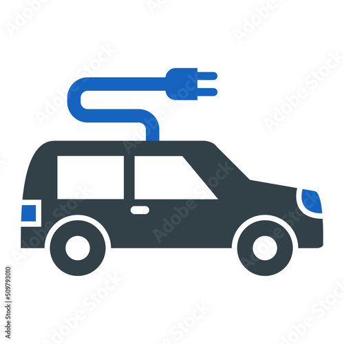 Electric Car Icon Design