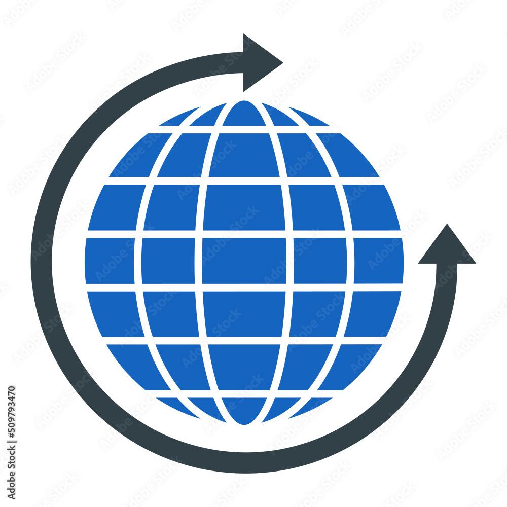 Around the World Icon Design Around the World Icon Design