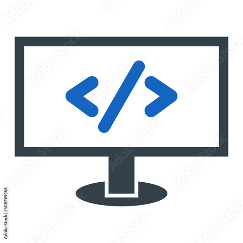 Web coding Icon Design
