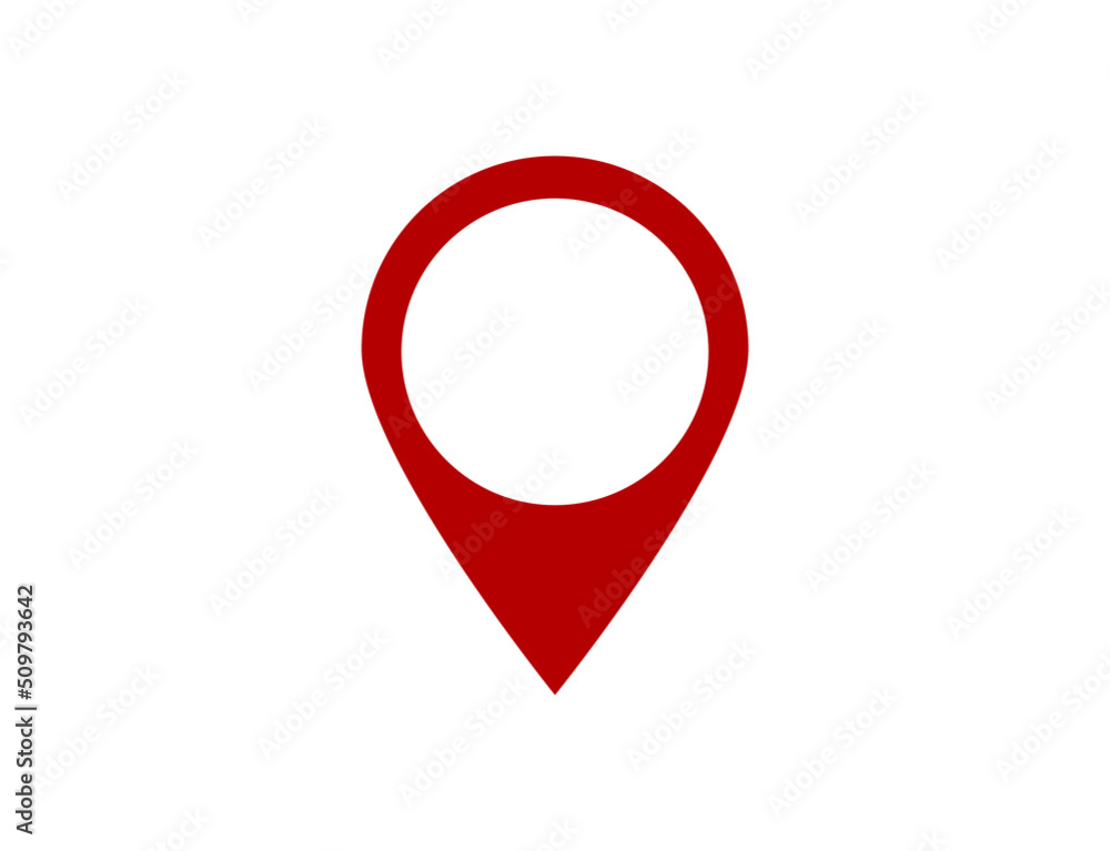 Location vector icon. Place symbol. GPS pictogram, flat vector sign isolated on white background. Location vector icon. Place symbol. GPS pictogram, flat vector sign isolated on white background.