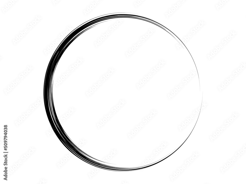 Grunge circle made for marking.Grunge circle made with artistic brush. Grunge circle made for marking.Grunge circle made with artistic brush.