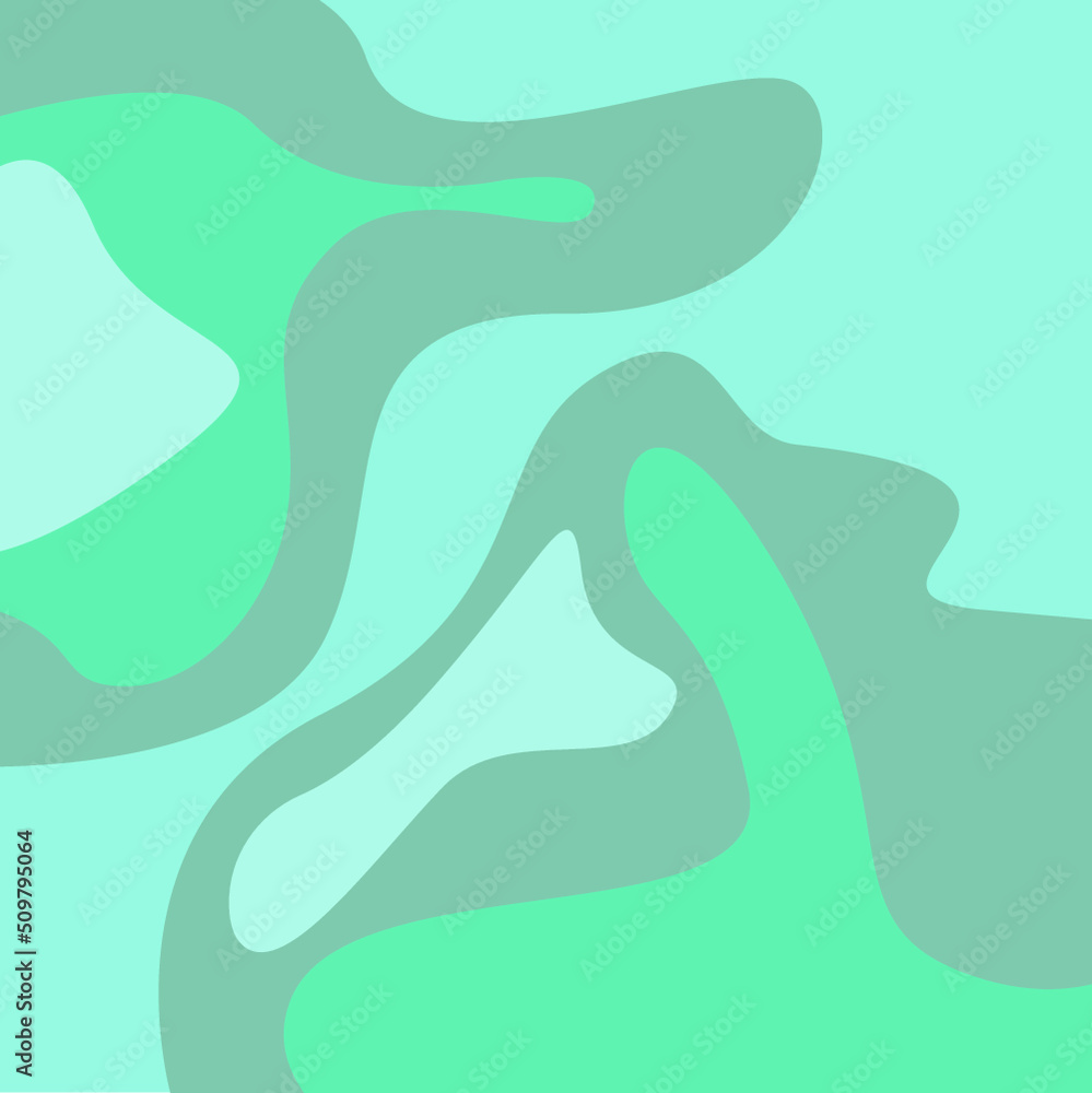 Abstraction. Shades of blue and green. Background. Wallpaper. Banner. Beautiful. Curved lines.
