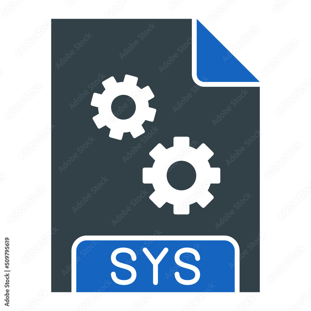 SYS File Format Icon Design SYS File Format Icon Design