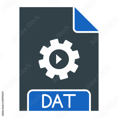 DAT File Format Icon Design