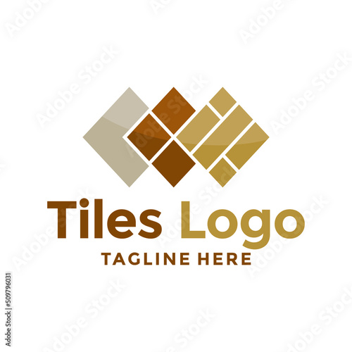 tiles flooring logo design creative