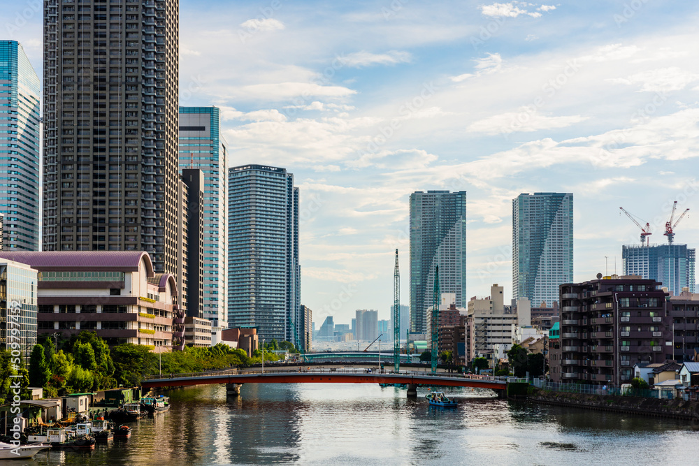 Obraz premium 月島-朝潮橋