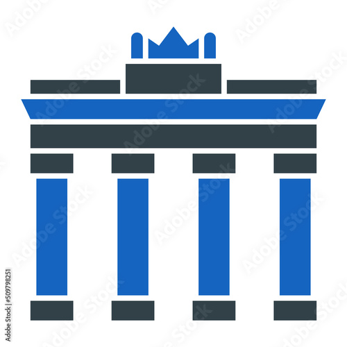 Brandenburg Gate Icon Design