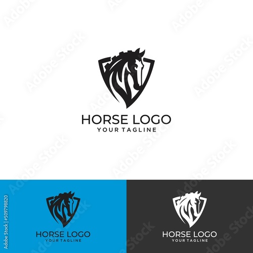 horse logo simple elegance and clean