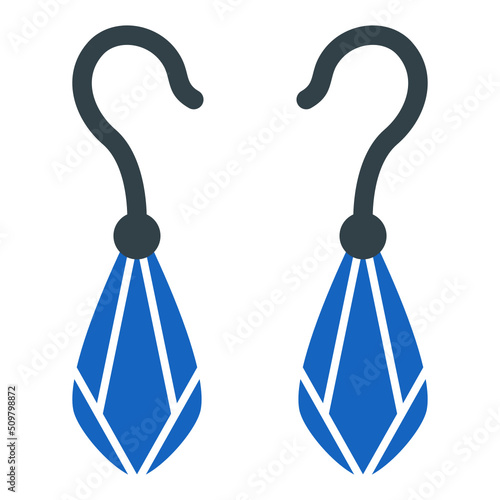 Ear Rings Icon Design