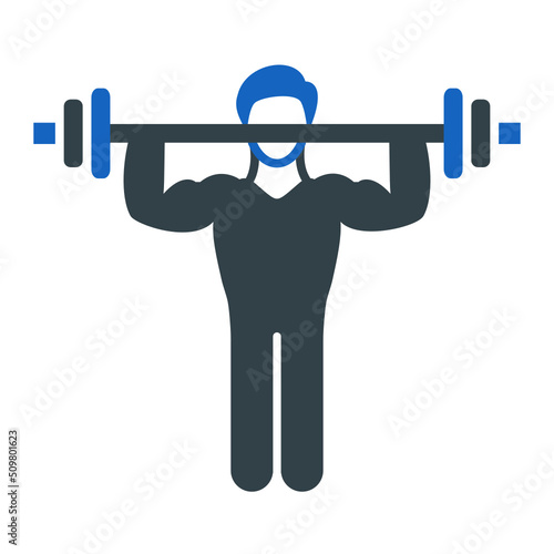 Shoulder Exercise Icon Design