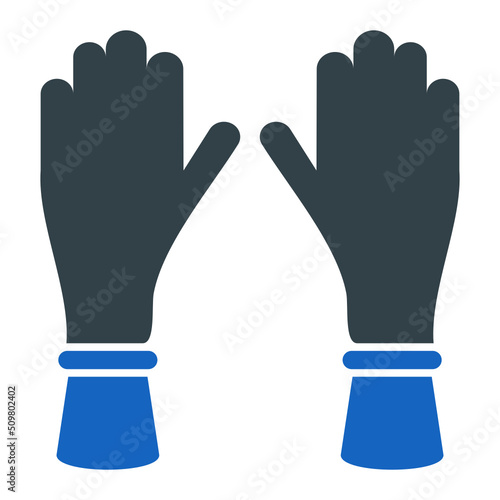 Kitchen Gloves Icon Design