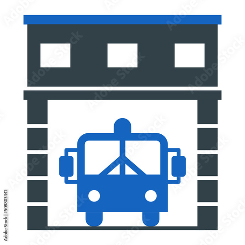 Fire Station Icon Design