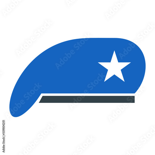 Military Hat Icon Design