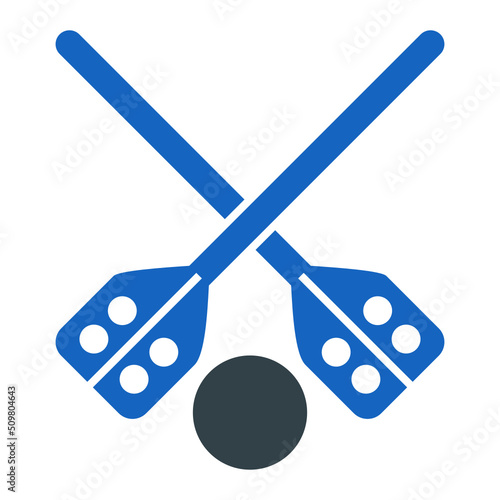 Broom Ball Icon Design
