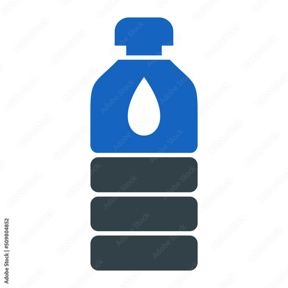 Fototapeta premium Water Bottle Icon Design