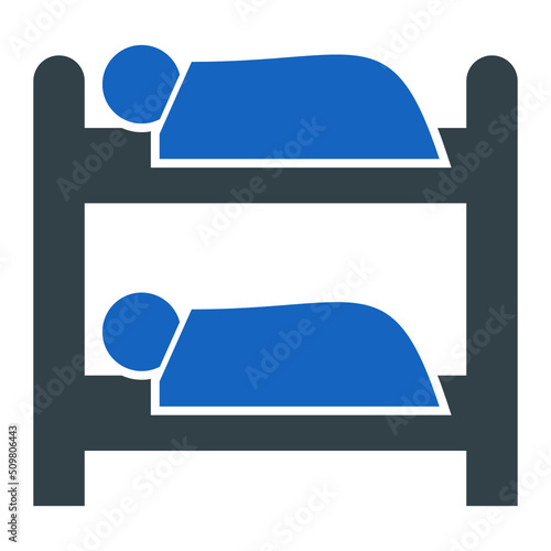 Bunk Bed Icon Design
