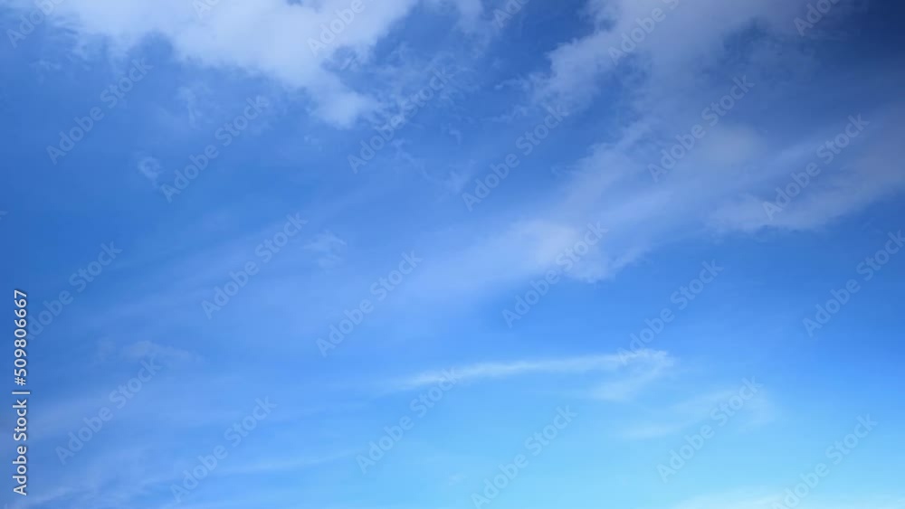 4K Sky Time lapse, Clear very nice soft blue sky, white rolling, fast motion timelapse cloud base clouds in horizon, Beautiful cloud space weather beautiful blue sky background.
4K Sky Time lapse, Clear very nice soft blue sky, white rolling, fast motion timelapse cloud base clouds in horizon, Beautiful cloud space weather beautiful blue sky background.