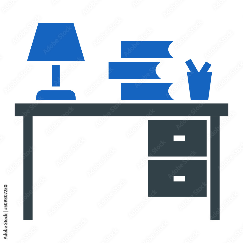 Study Table Icon Design